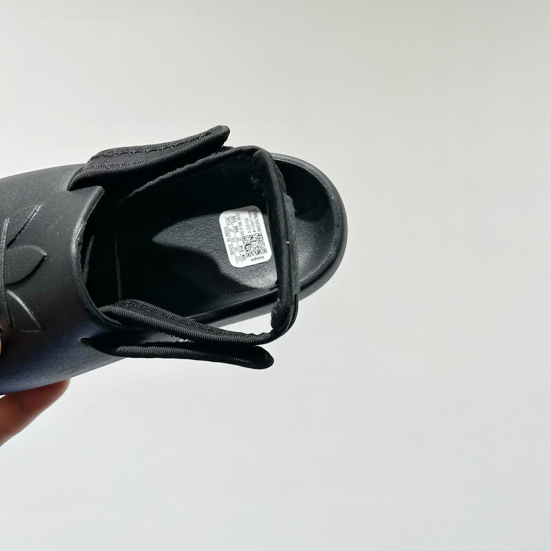 Adidas clover soft thick sole detachable two-wear children's sandals" black"