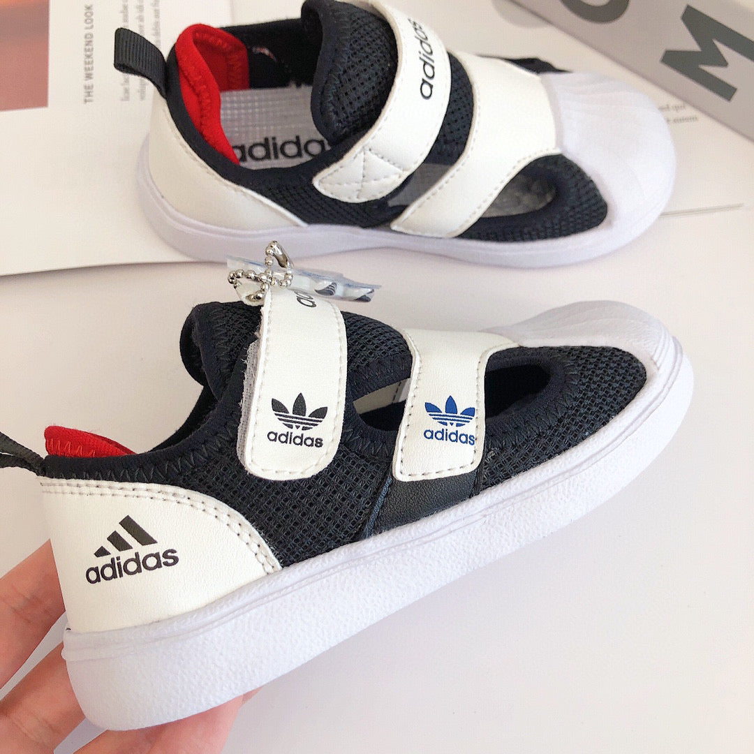 Adidas Baotou shell toe Bingdundun" black, white"