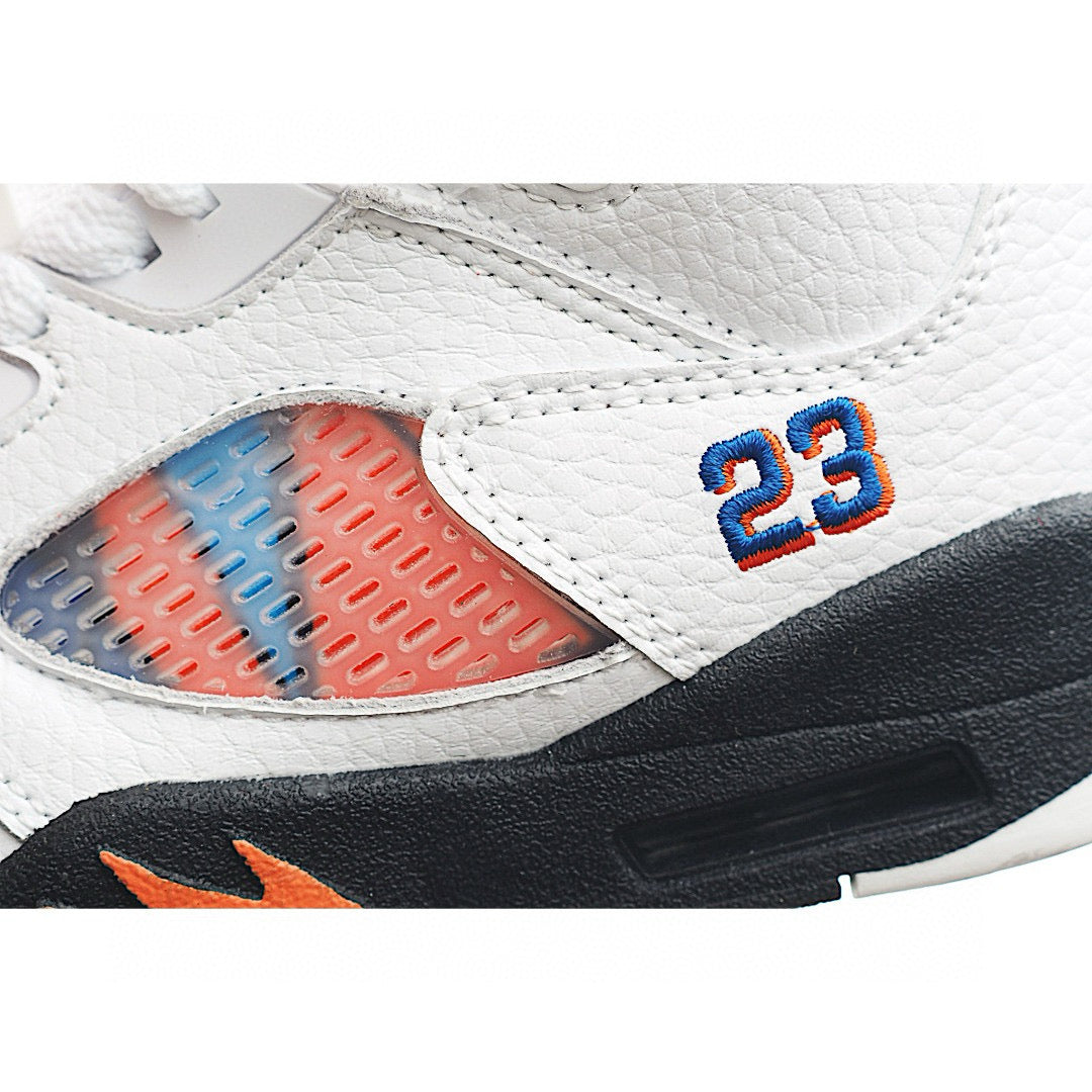 Jordan 5 children's shoes" white, orange"