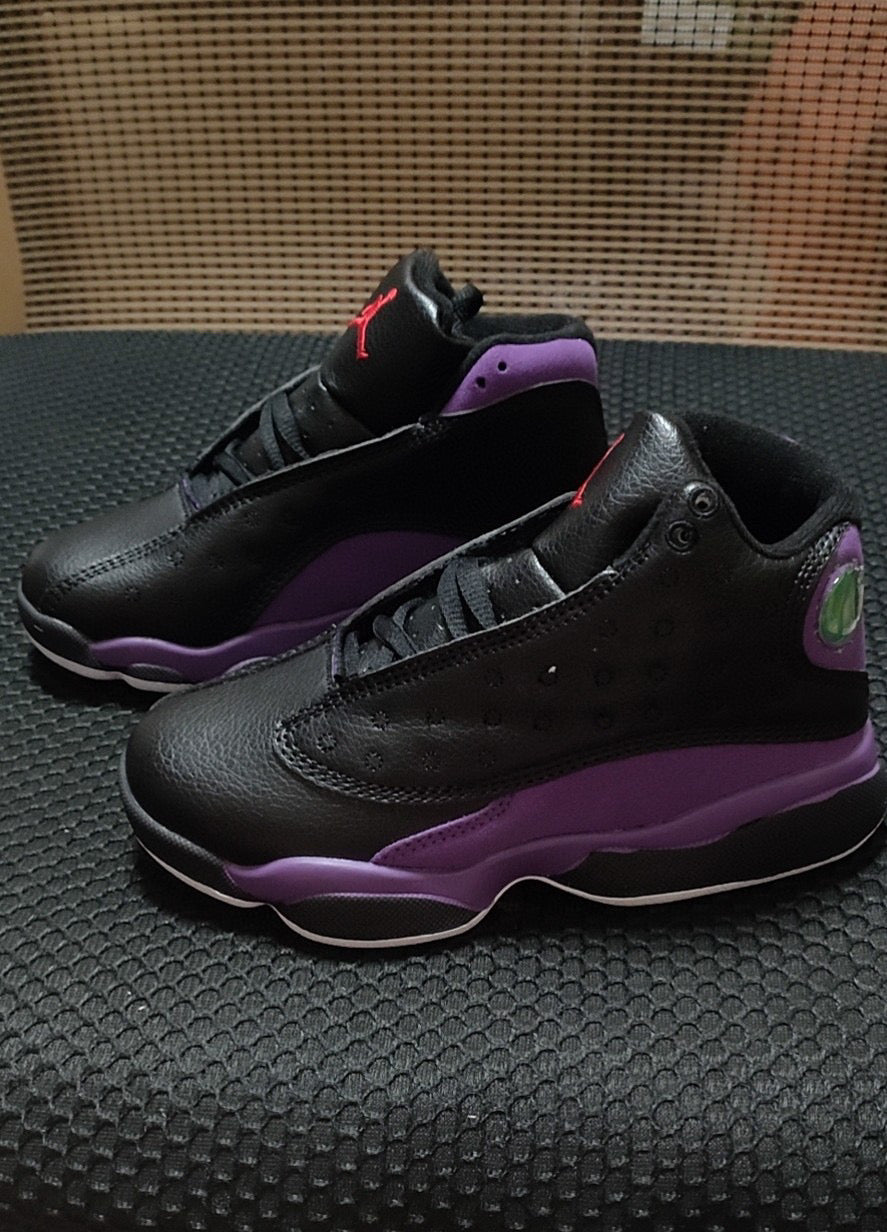 Joe 13 high top children's shoes" black, purple"