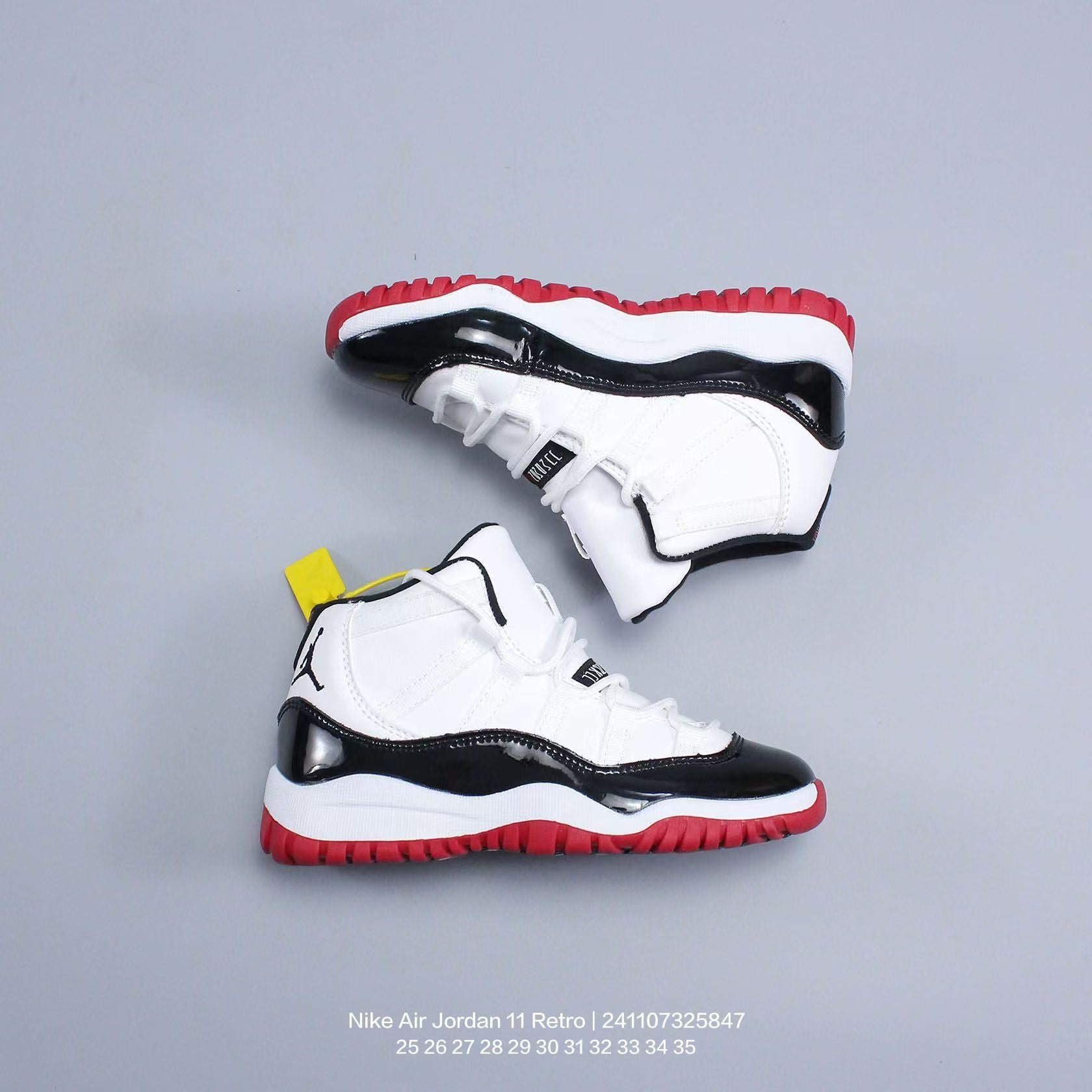 Joe 11 high-top high-quality children's shoes" white, black, red"