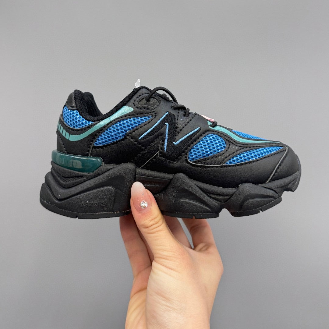 New Balance 9060 series retro versatile dad style elephant" black, blue"