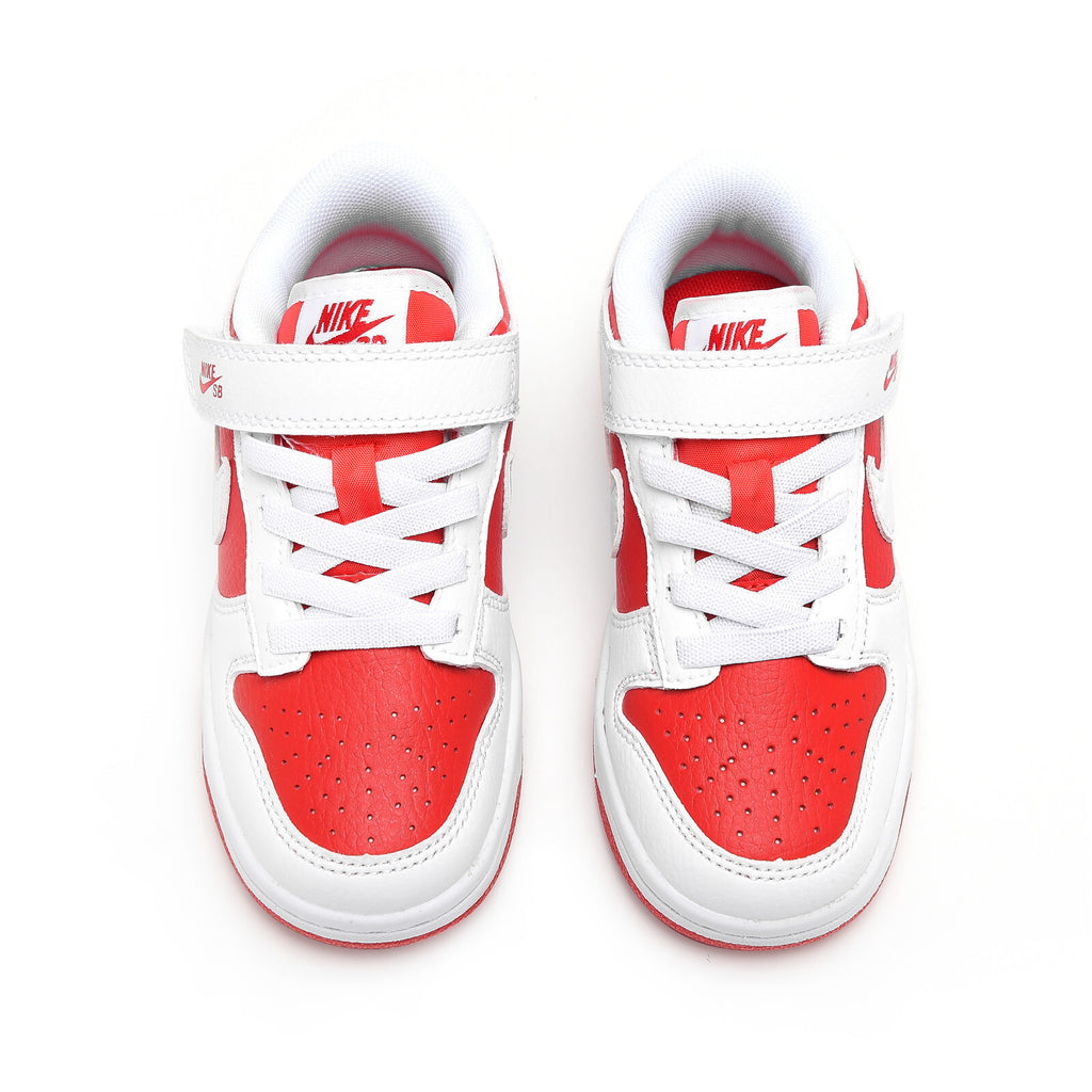 SB Velcro children's shoes" white, red"