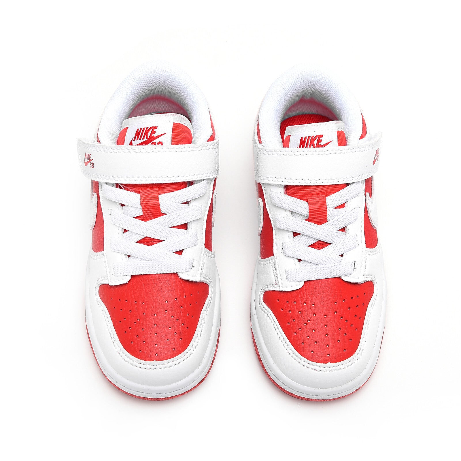 SB Velcro children's shoes" white, red"