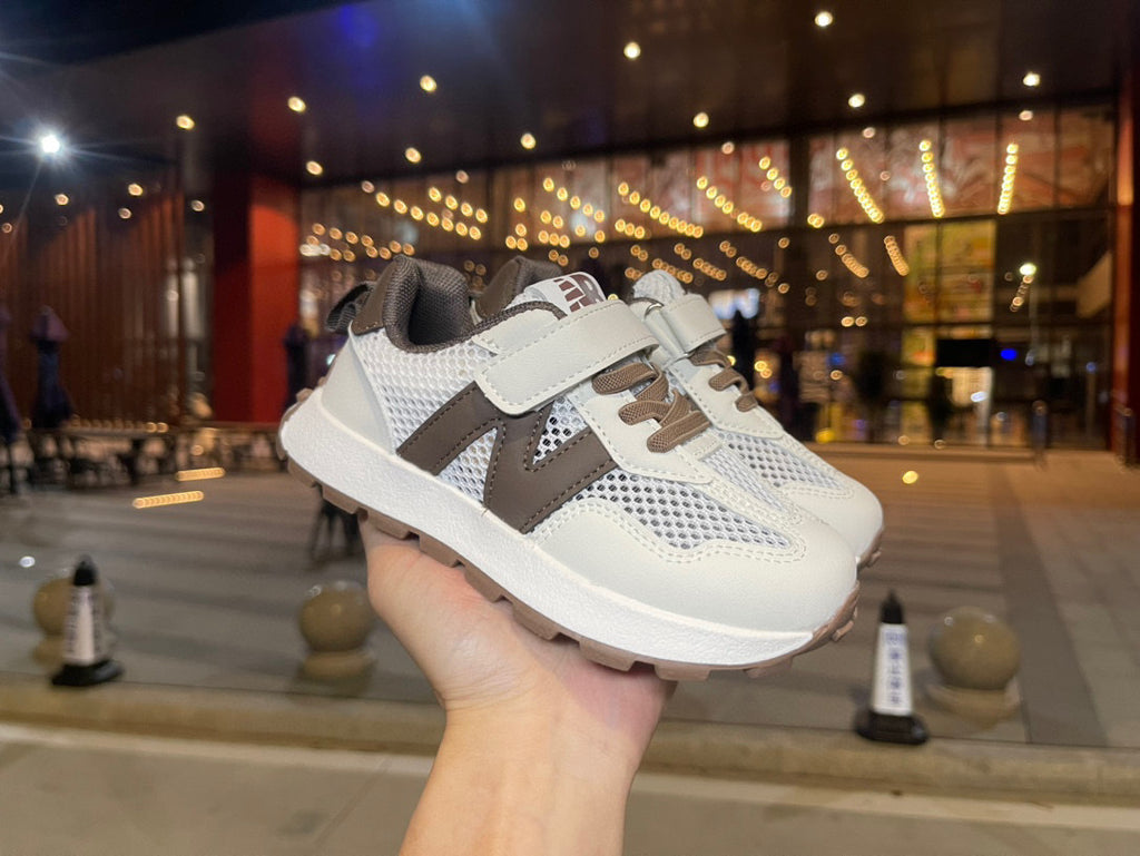 NB single buckle breathable"off white and brown"