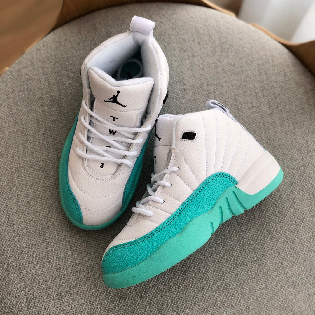 Joe 12 high quality children's shoe" white, mint green"