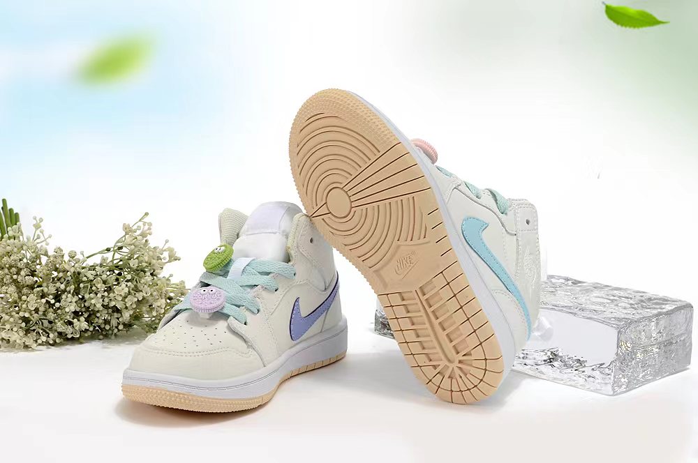 Joe 1AJ1 slip-on shoes for children" cream ,light blue"