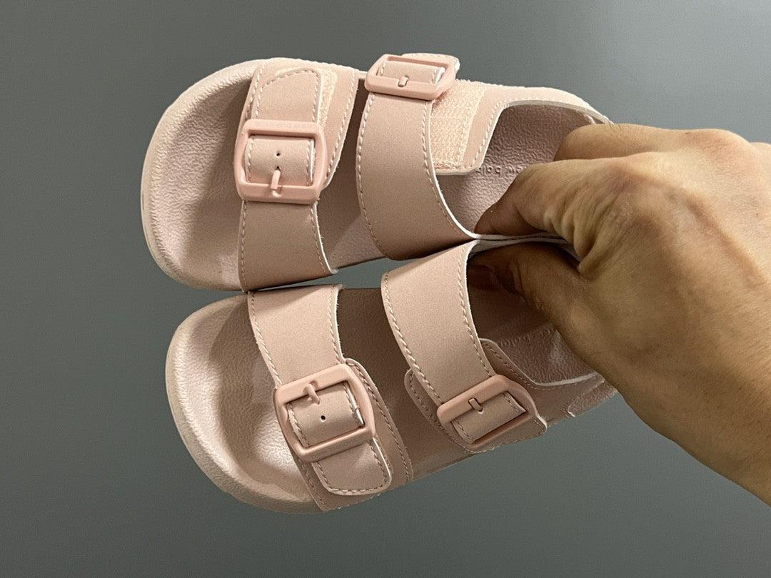G version of Birkenstock Velcro sandals for children" light pink"