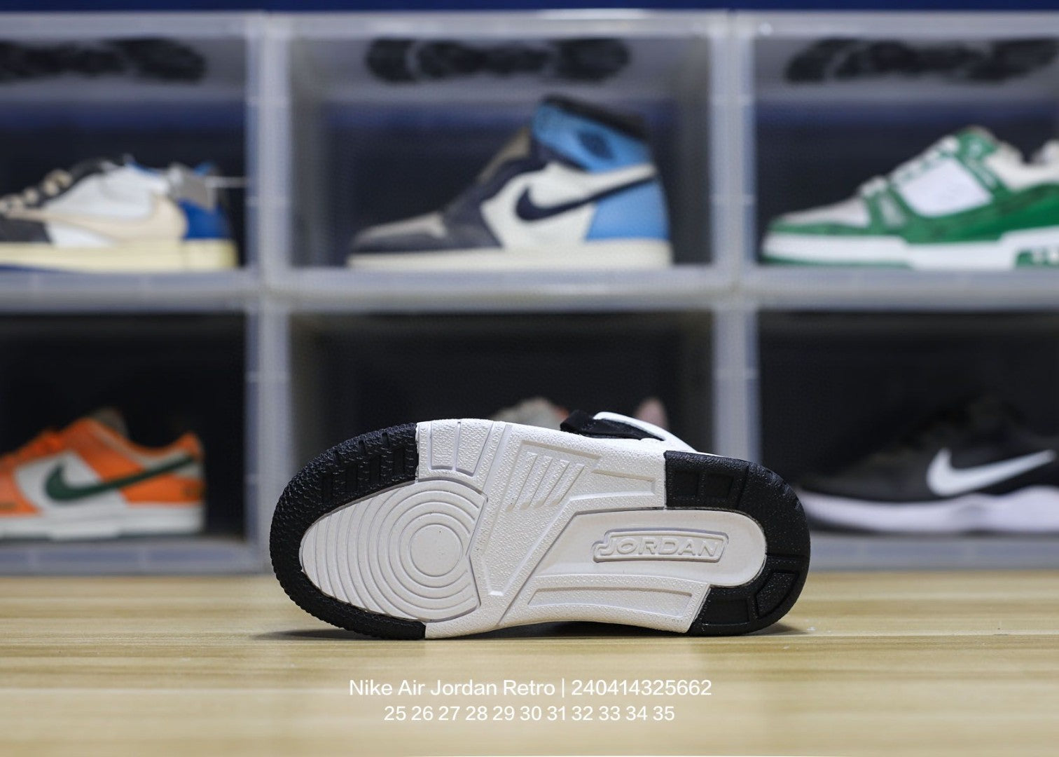 Jordan trendy children's shoes" black, white"