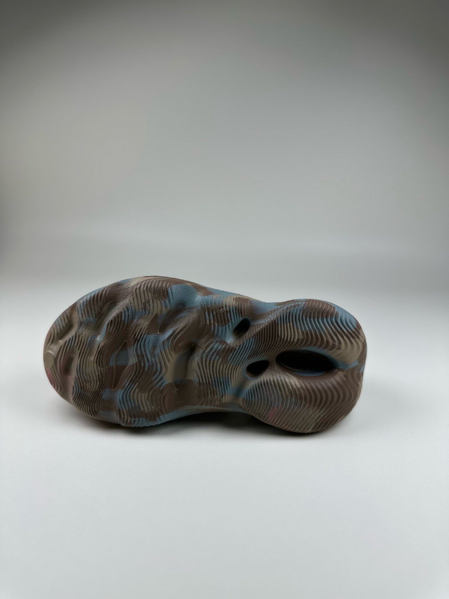 Coconut Crocs" Dark grey, light blue"