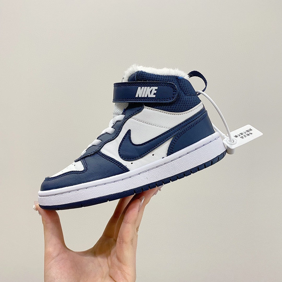 NIKE COURT Borough Mid2 JUN Air Force Workwear" Navy, white"
