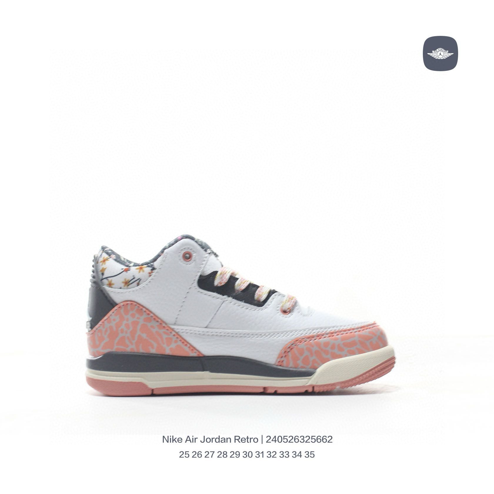Joe 3"white, pink cream"