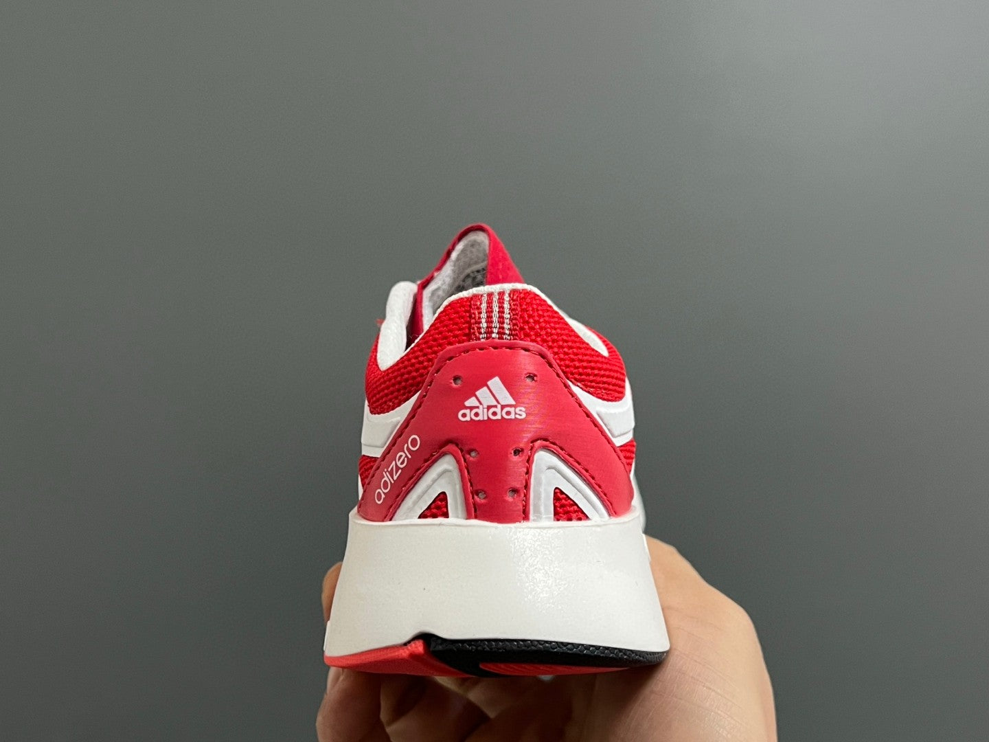 A's new children's shoelace buckle swing sports shoes" white, red"