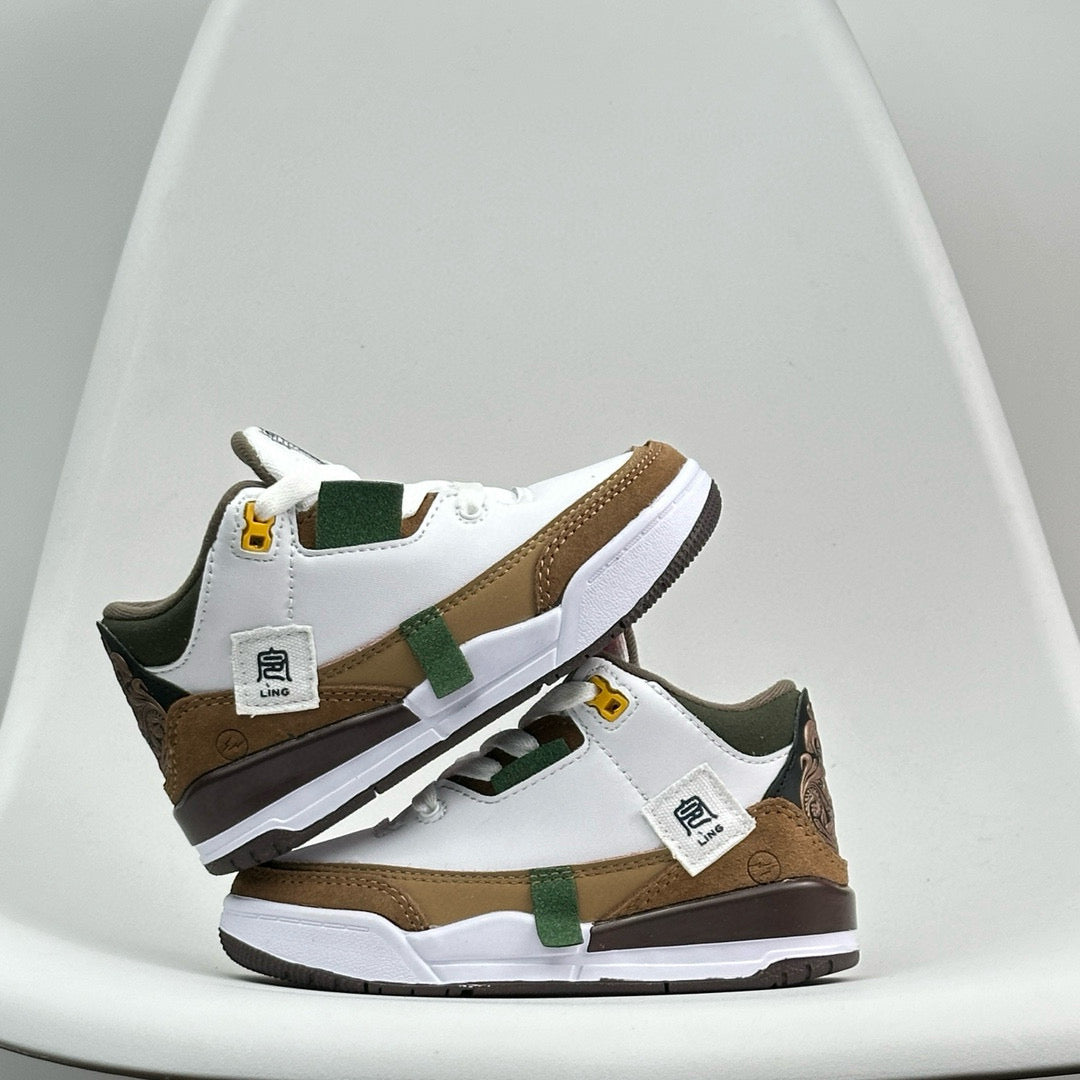 Jordan 3 children's shoes" white, brown"