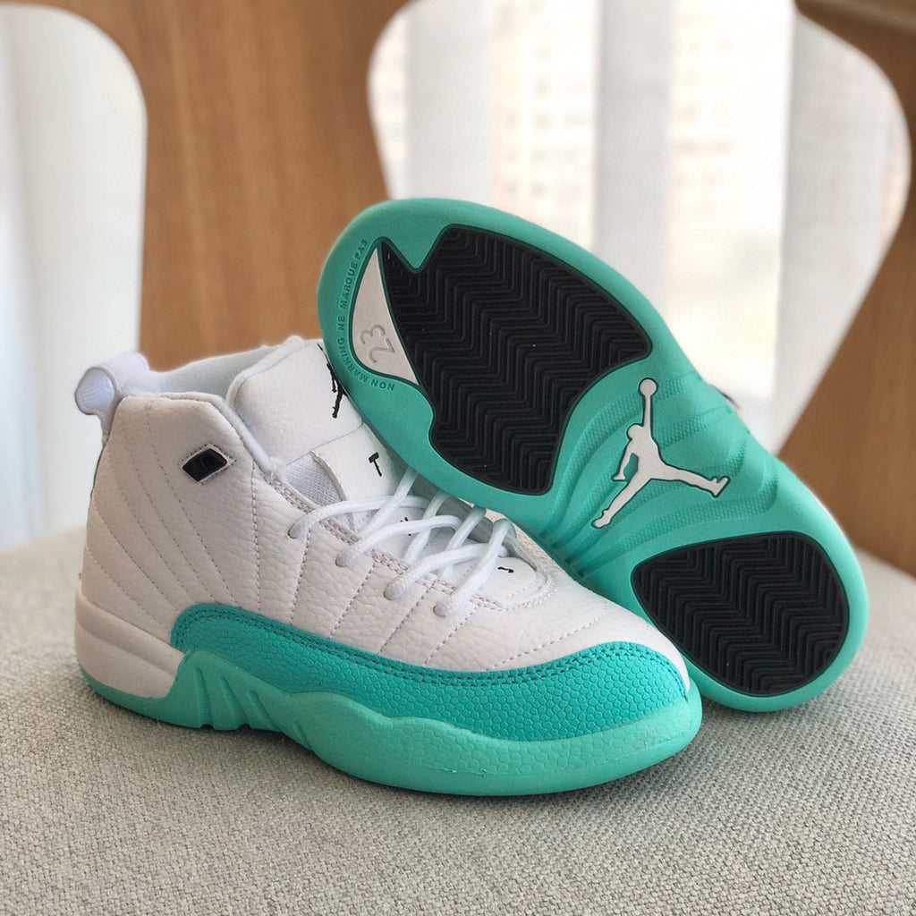 Joe 12 high quality children's shoe" white, mint green"