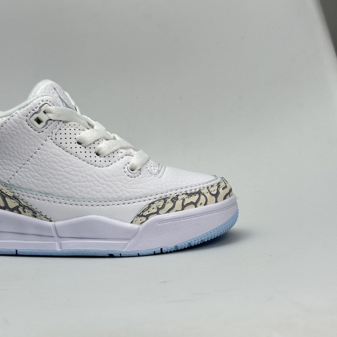 Jordan 3 children's shoes" white"