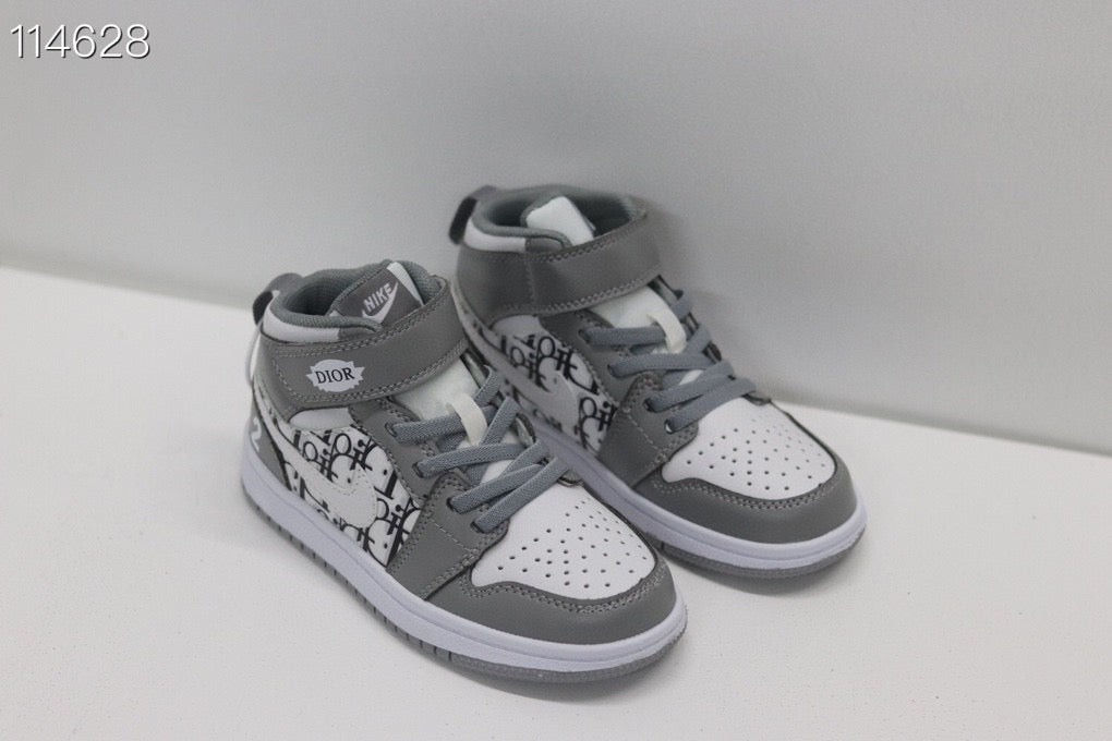 Joe's high-top Velcro children's shoes" cream gray, white"