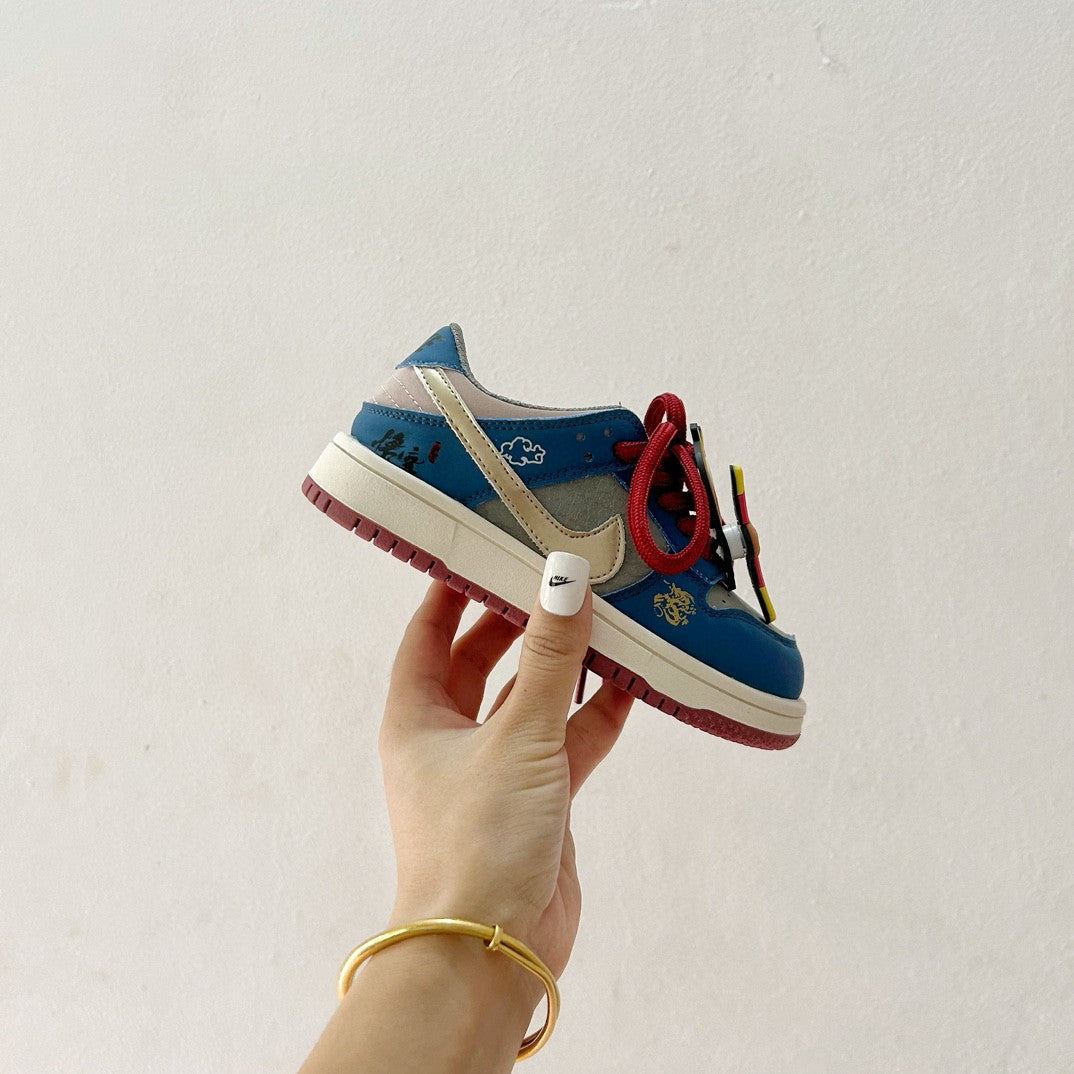 Joe 1 co-branded mid-cut children's shoes" blue"