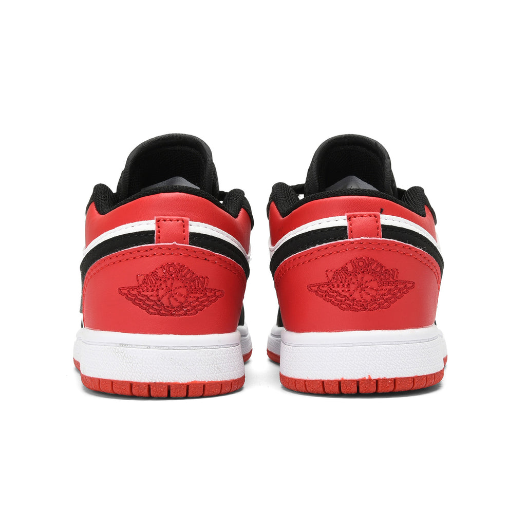 Qiaoyi low-top shoelaces" white, black, red"