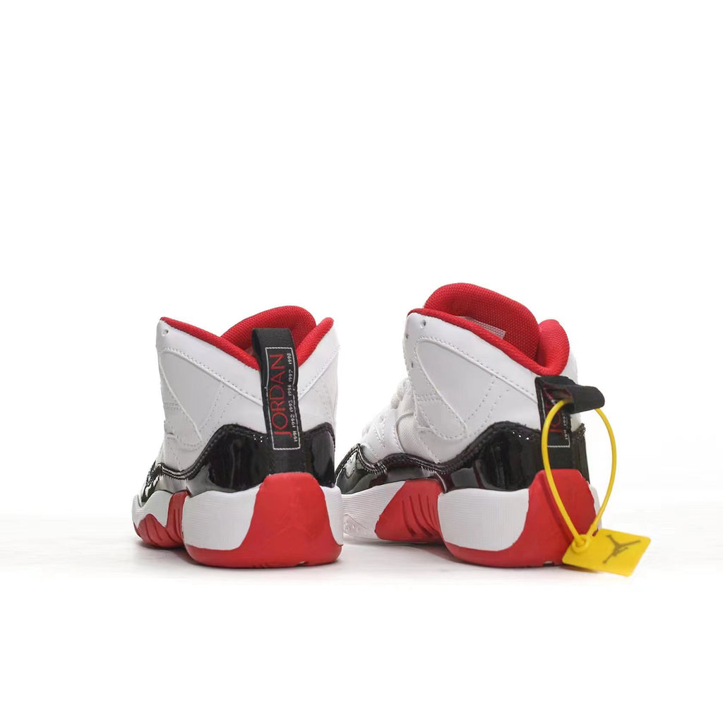 Jordan 612 series" white, black, red"