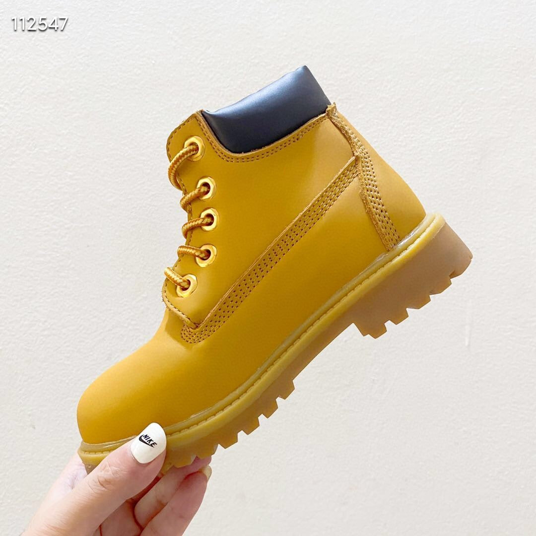 Timberland knitted children's work boots" Camel"