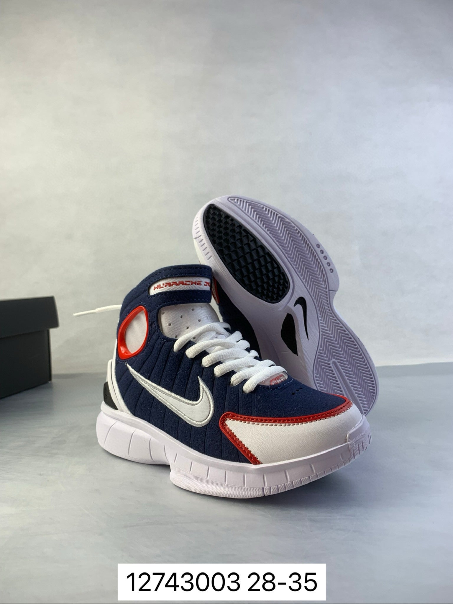 Nike Air Zoom 2K4 basketball shoes " Navy"