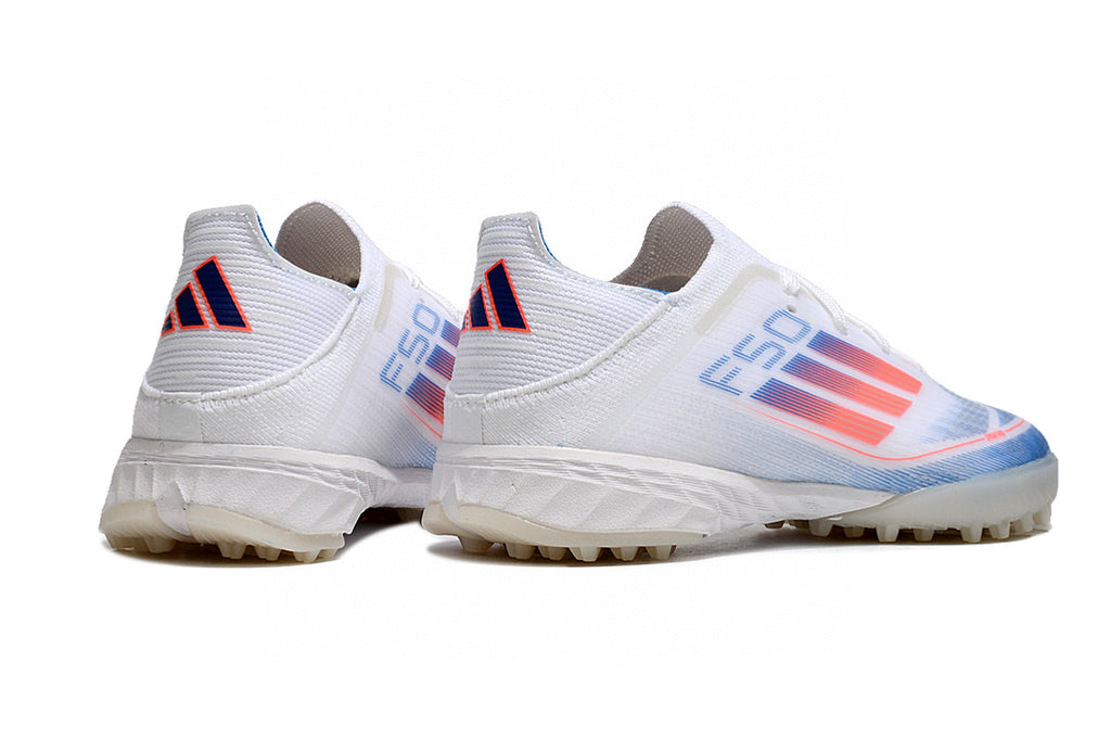 Adidas F50 knitted waterproof football shoes" white"