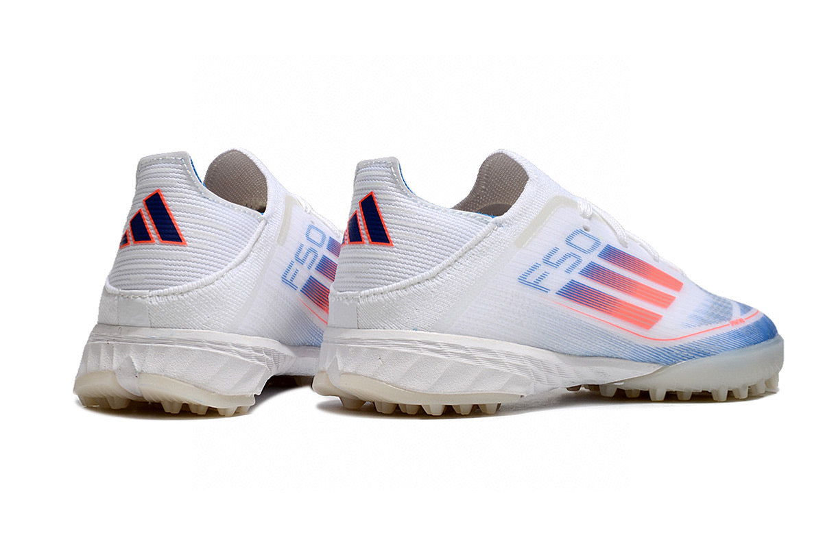 Adidas F50 knitted waterproof football shoes" white"