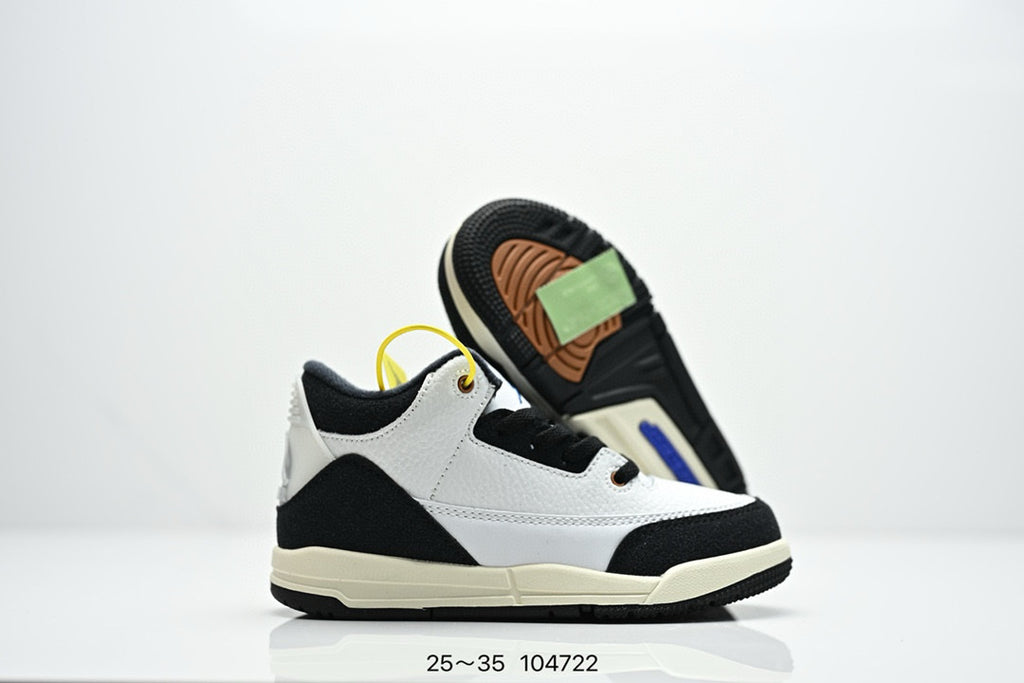 Joe 3" white, black, cream"