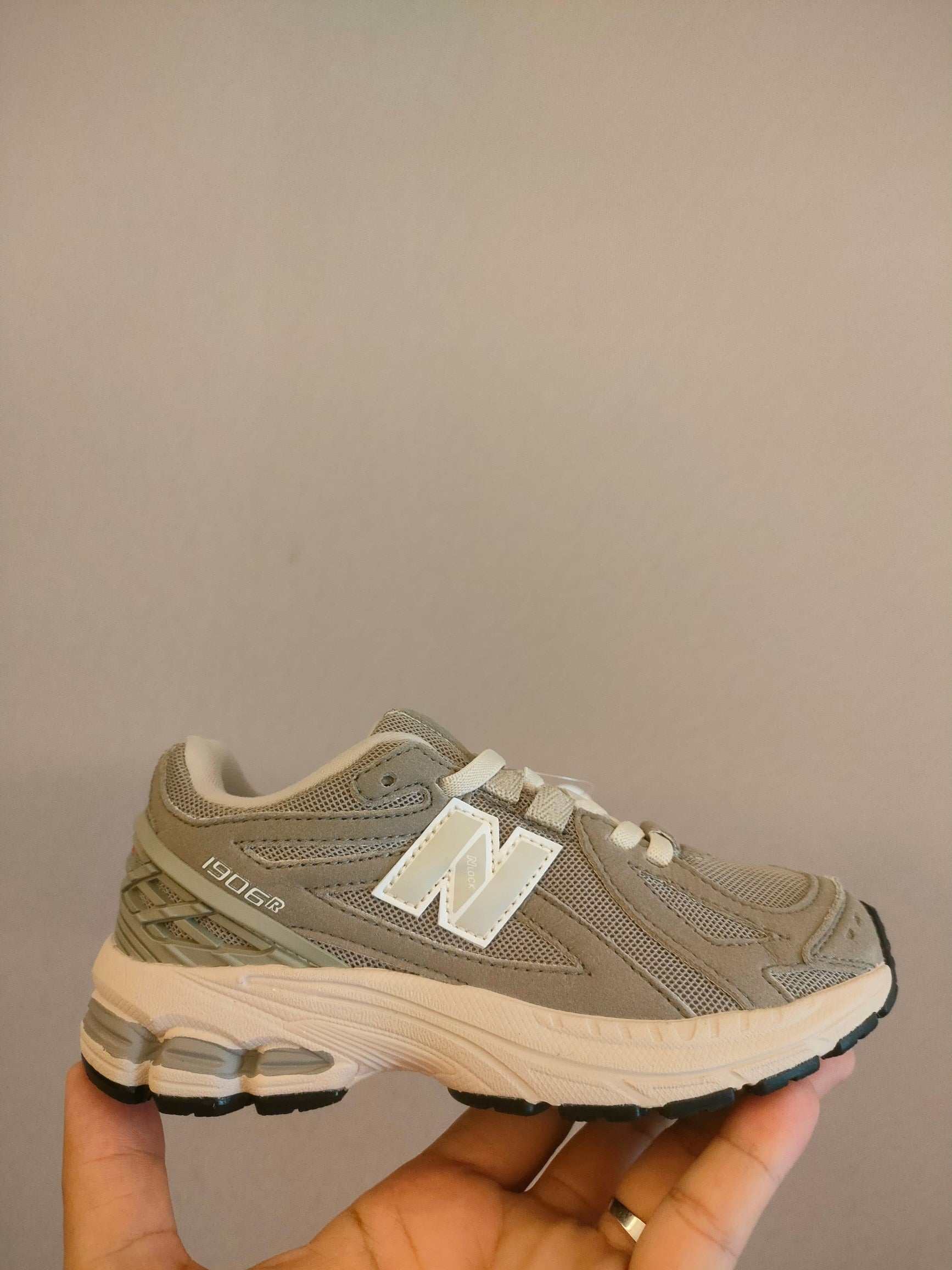 NB1906 parent-child sports shoes" gray, cream"