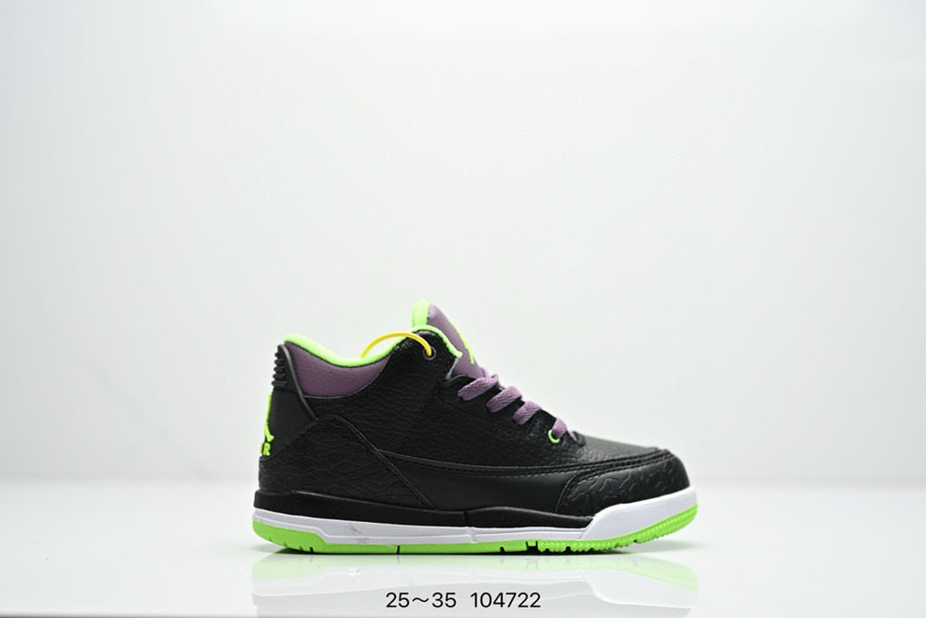 Joe 3"black, purple, yellow"
