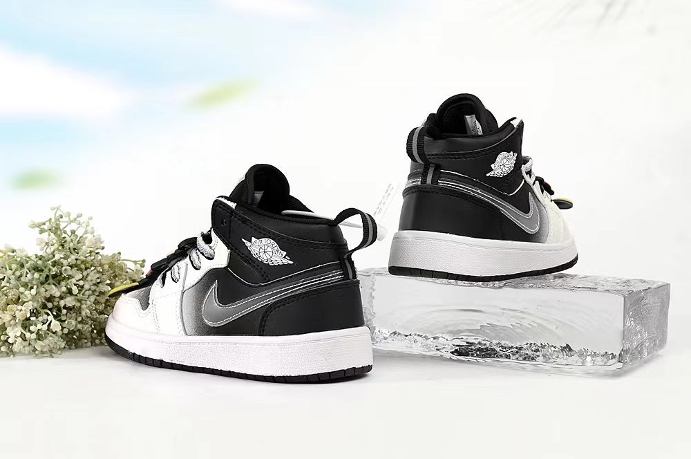 Joe 1AJ1 slip-on shoes for children" black, white"
