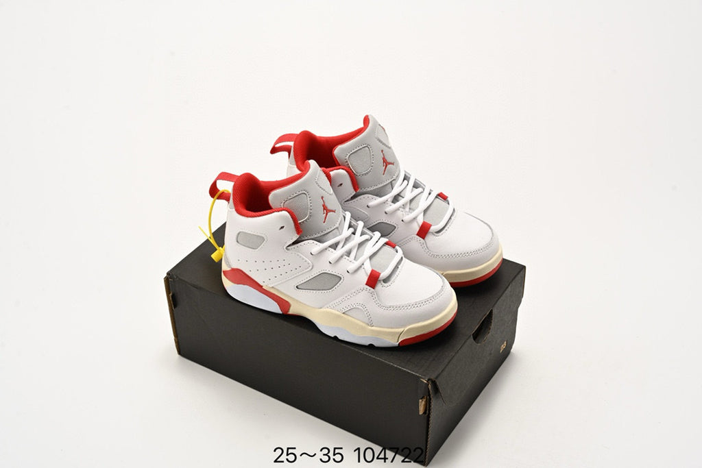 Jordan Fltclb91 series basketball shoes" white, red, cream"