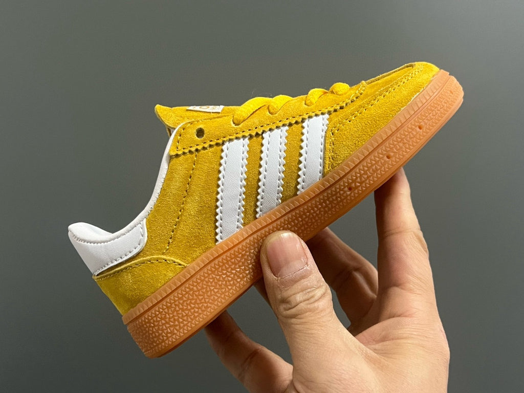 Adidas training 3 generation pig leather children's shoes" yellow"