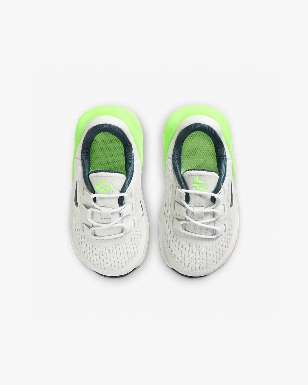 Nike 270 third generation elastic band air cushion children's shoes" white, green"