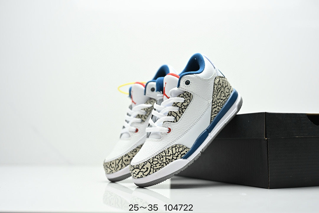 Joe 3" white, gray"