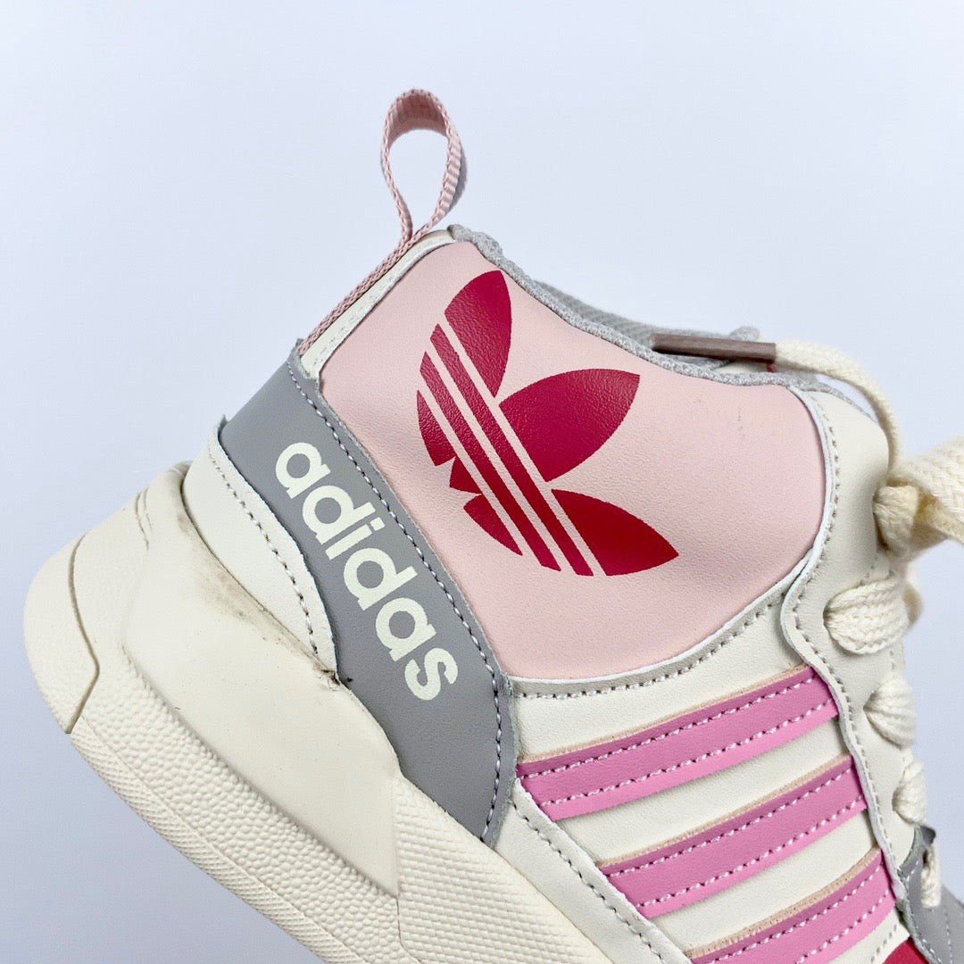 Adidas mid-section sneakers" white, pink'
