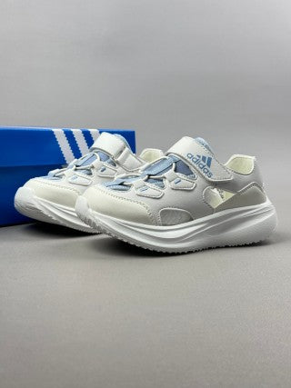 Adidas sandal" off white, light blue"