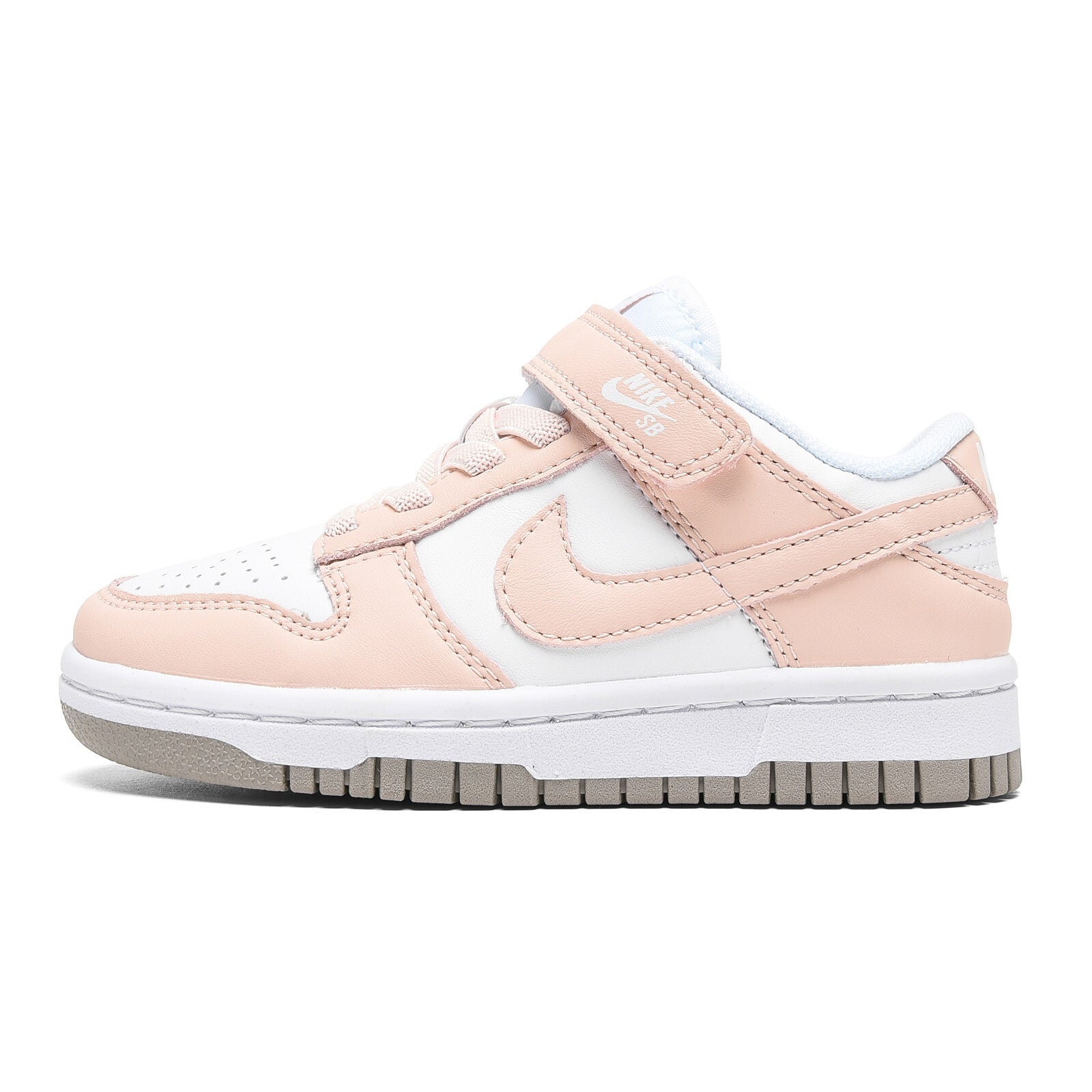 SB Velcro children's shoes" white, pink"