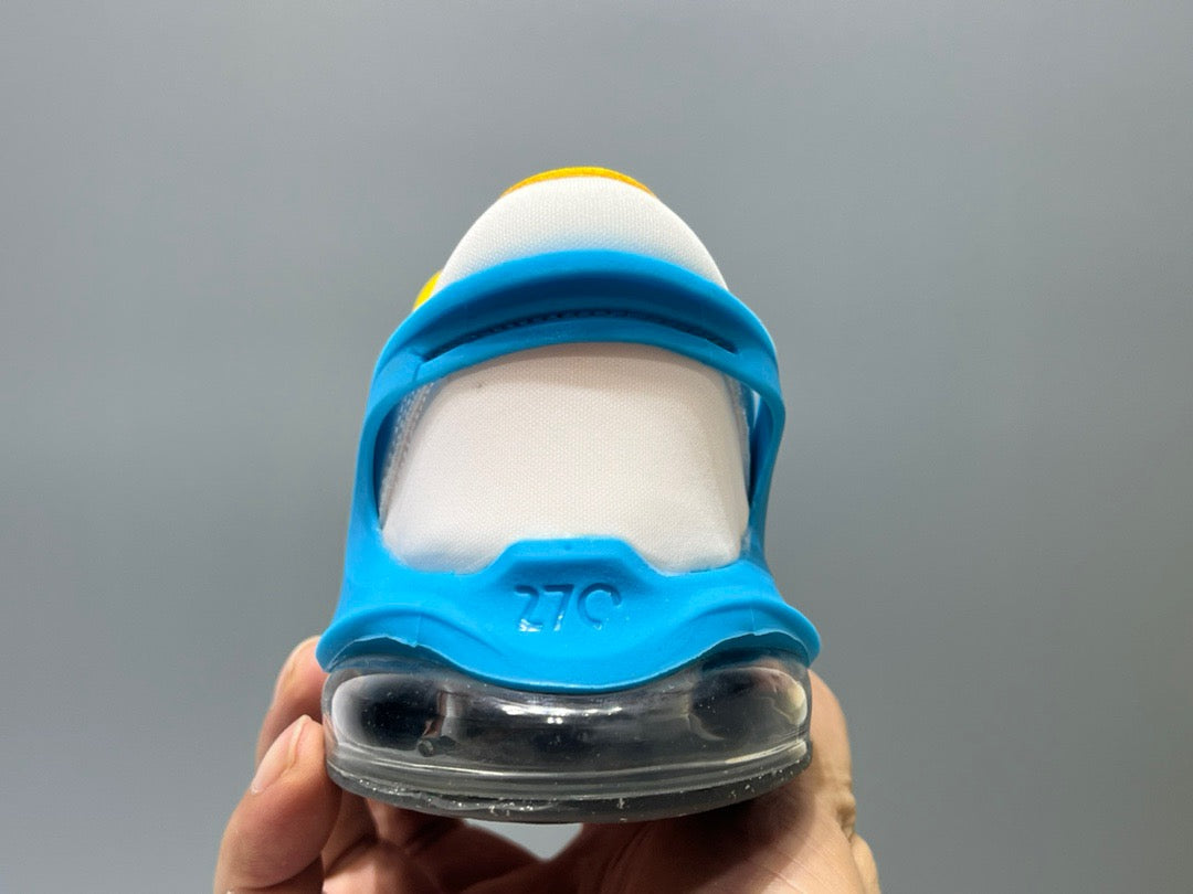 Nike 270 third generation elastic band air cushion children's shoes" white, blue"