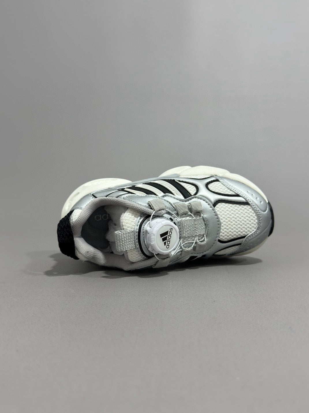 Adidas runner dad shoes" silver"
