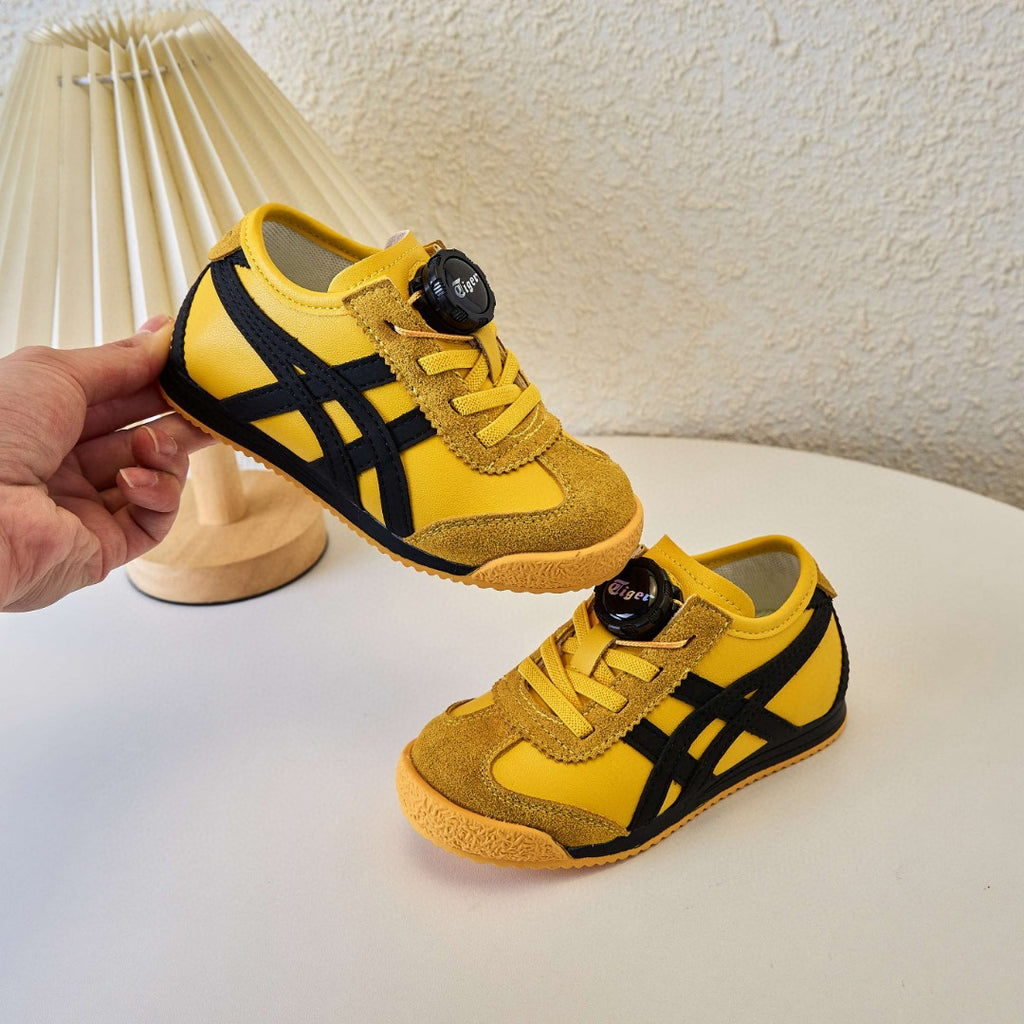 ASICS Tiger MEXICO 66 Swivel Buckle Kids Shoe" yellow"