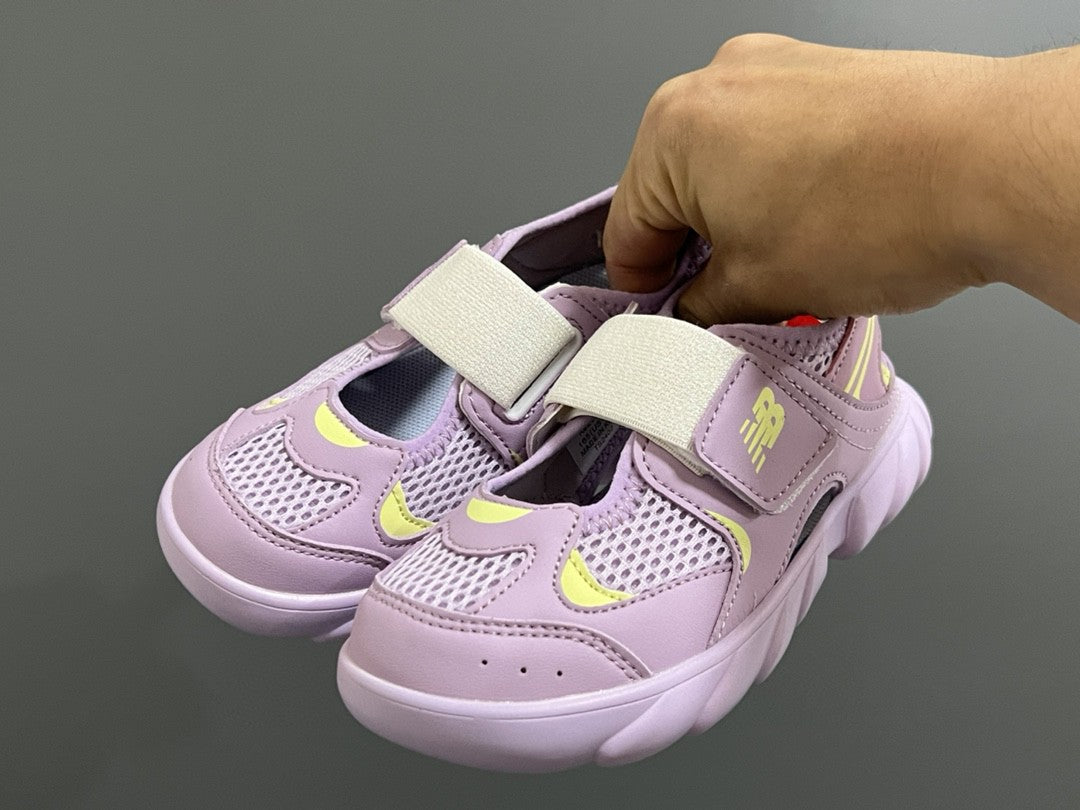NB new 920 Mary Jane mesh stitching Velcro children's sandals" Purple"