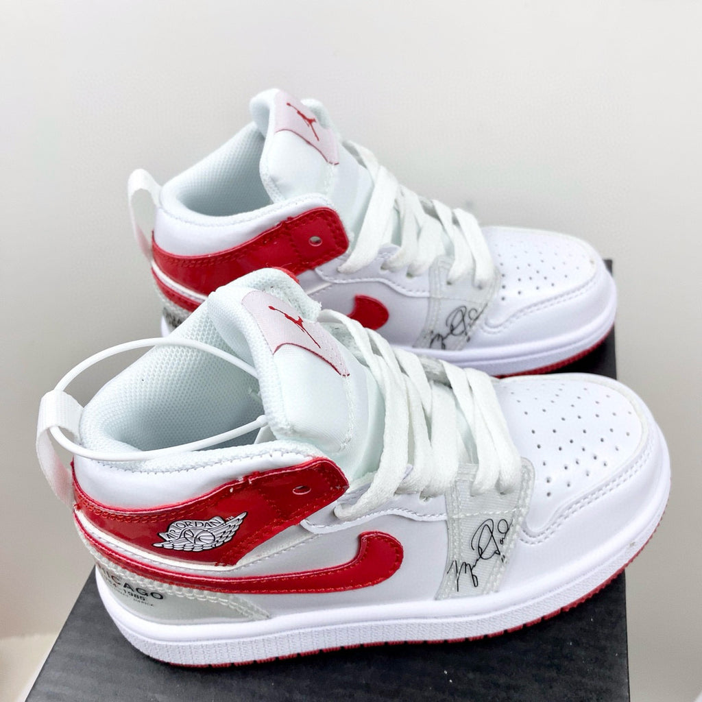 Joe 1 new color children's shoes" white, red"