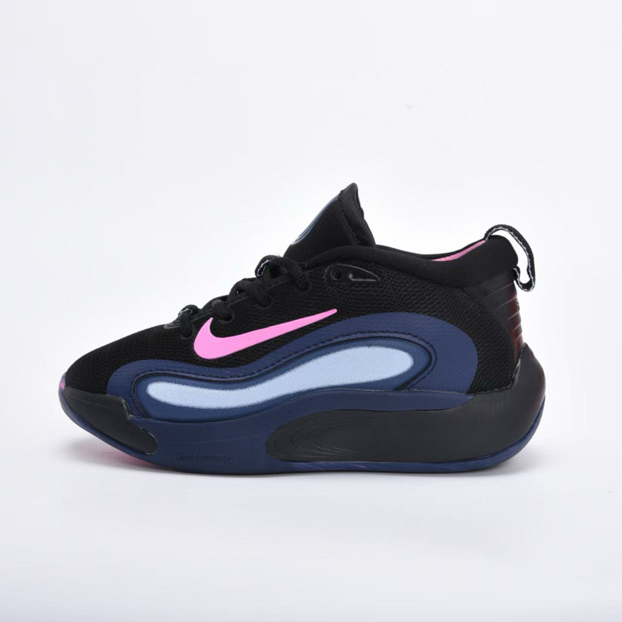 Nike basketball shoes " black , Navy, light blue"