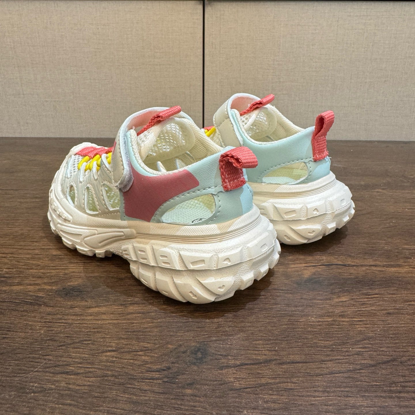 Adidas tire bottom beach shoes" cream"