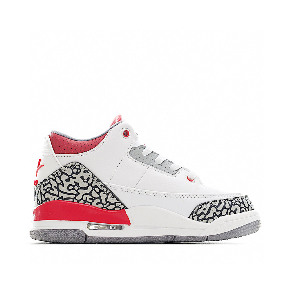 Joe 3 air cushion bottom children's shoes" white, red"