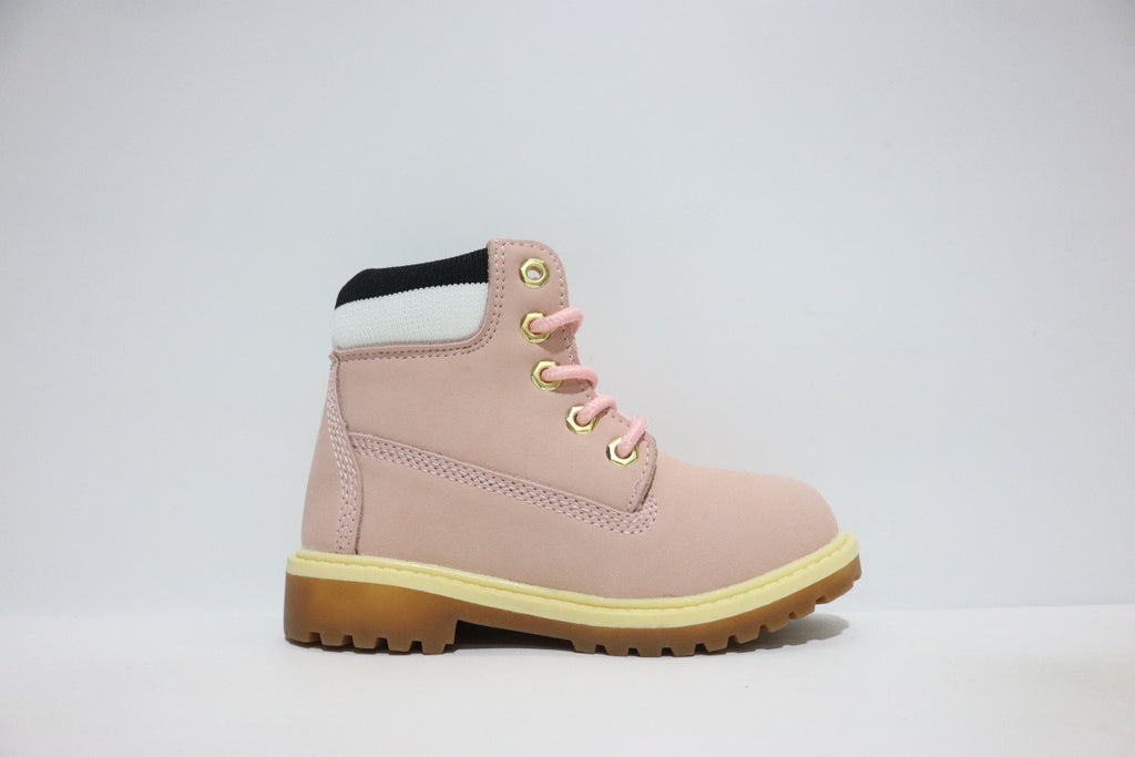 Timberland knitted children's work boots" pink"