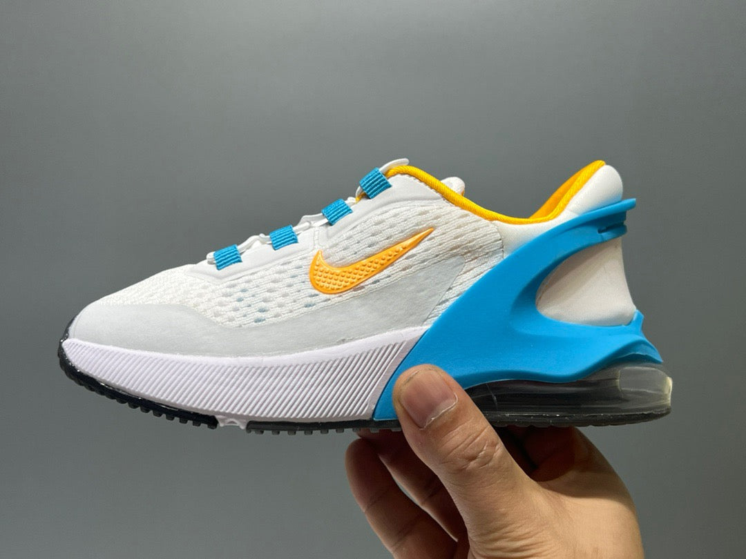 Nike 270 third generation elastic band air cushion children's shoes" white, blue"