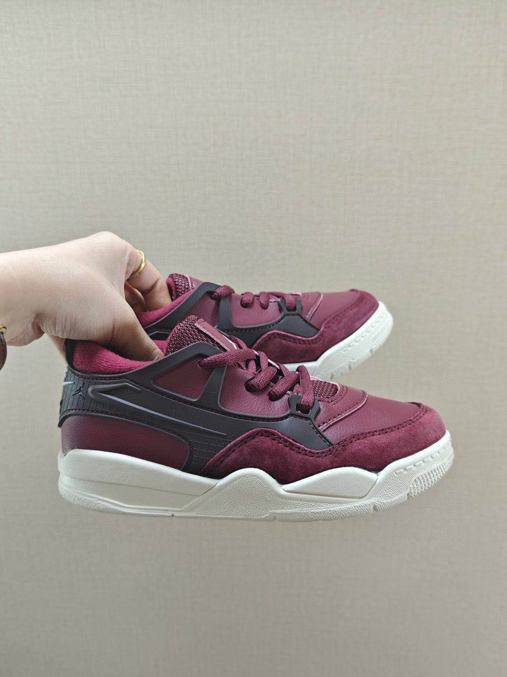 Jordan 4 Retro Sneakers " a deep burgundy"